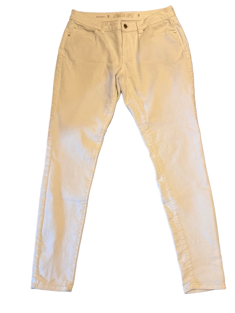 Jennifer Lopez White Skinny Jeans Size 4